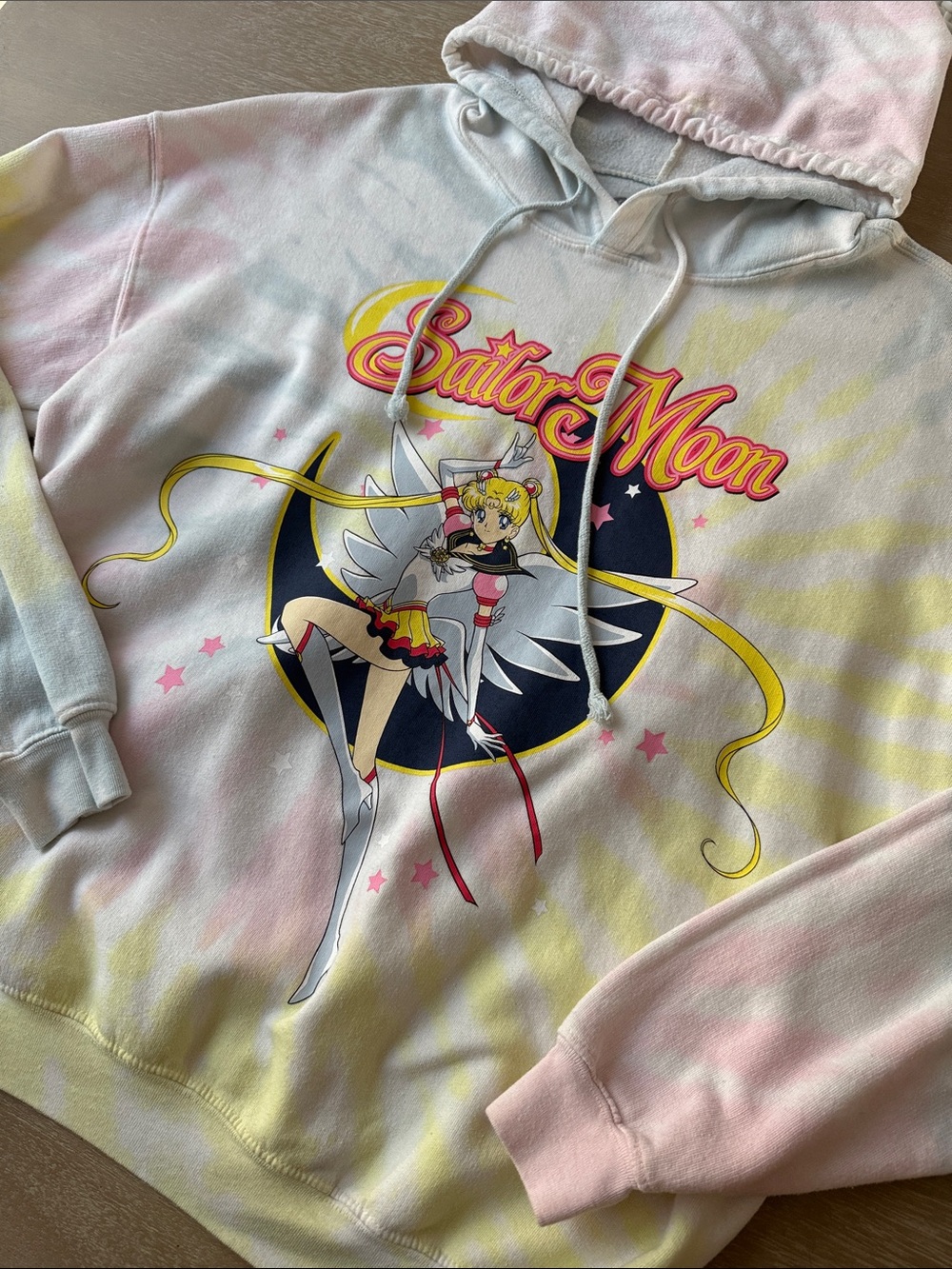 Sailor Moon Tie Dye Graphic Hoodie | XL